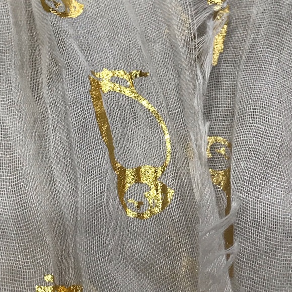 Anthro “Golden Puffin Scarf” - Picture 5 of 6